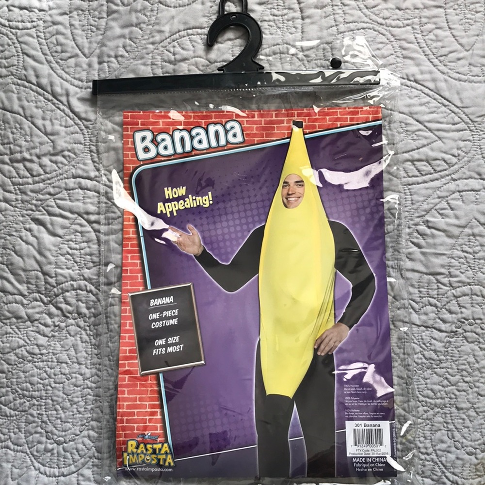 Yellow banana costume